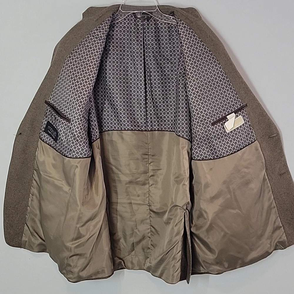 Michael Kors brown wool cashmere sport coat men's 48L
